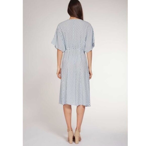 Dex Plus Size Tie Front Midi Dress - Picture 2 of 11